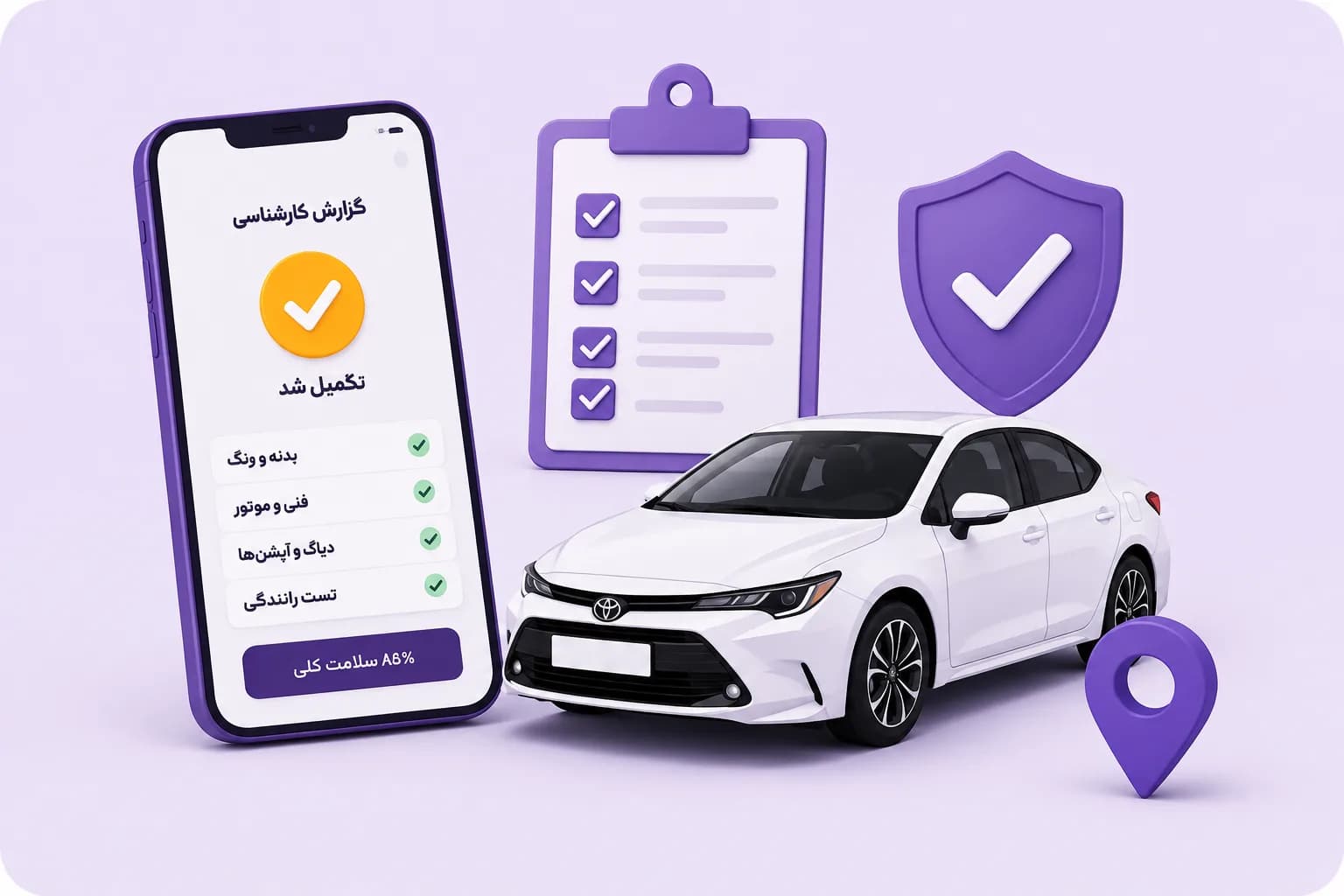 نمونه رابط گزارش و بررسی دیاگ خودرو