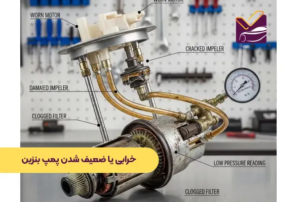 علت گاز نخوردن ماشین: خرابی یا ضعیف شدن پمپ بنزین